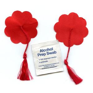 Red 8 Petals Nipple Cover Image