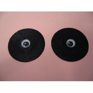Black Round Nipple Cover with Wiggle Eyes Image